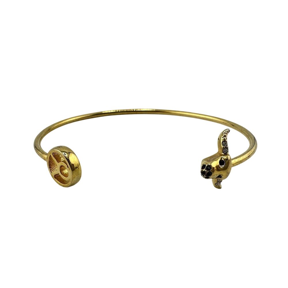 C Wonder Taurus Astrology Zodiac Modern Trendy Gold Tone Cuff 6.25” Bracelet